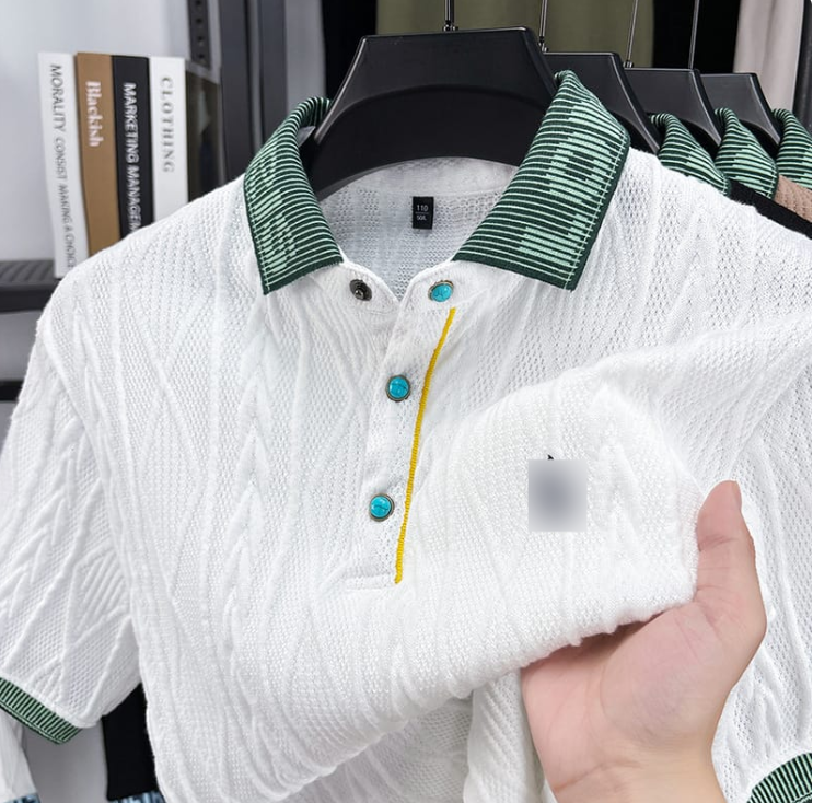 Textured Knit Polo