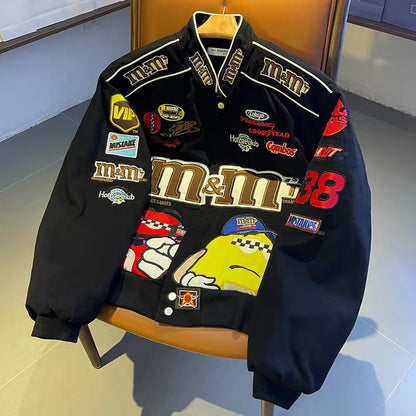 Racing Patch Bomber Jacket