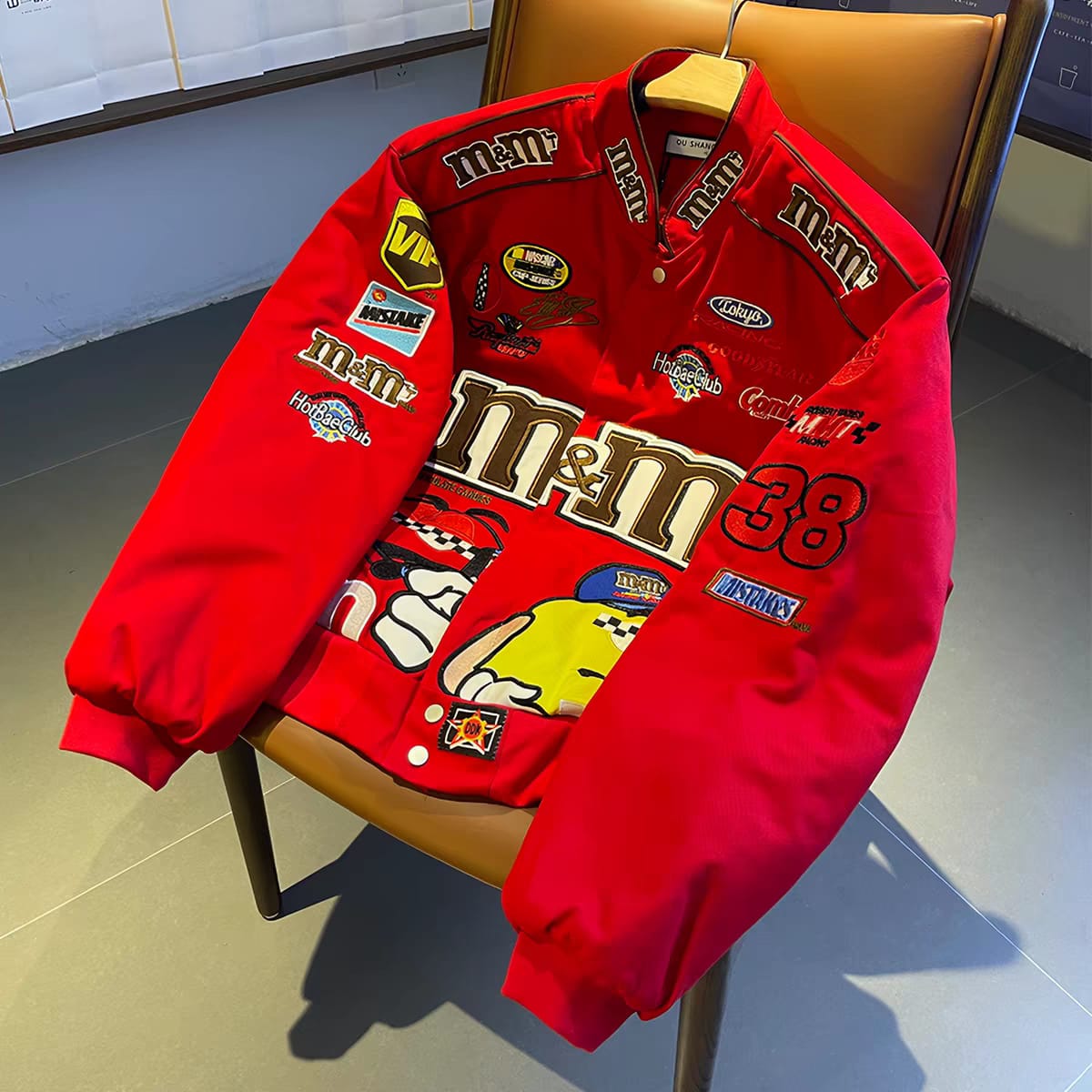 Racing Patch Bomber Jacket