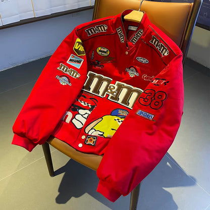 Racing Patch Bomber Jacket