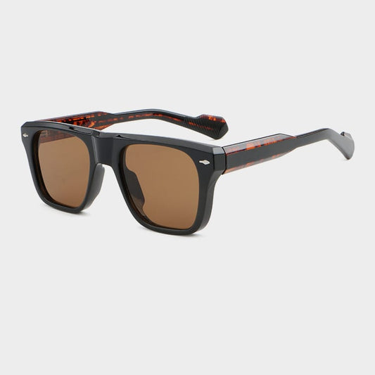 Square-Frame Tinted Sunglasses