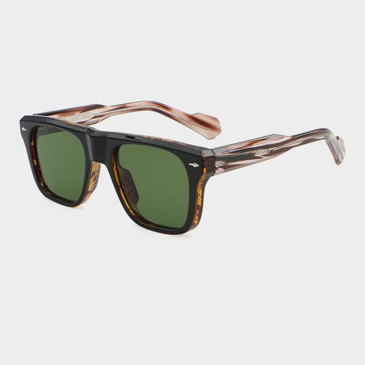 Square-Frame Tinted Sunglasses