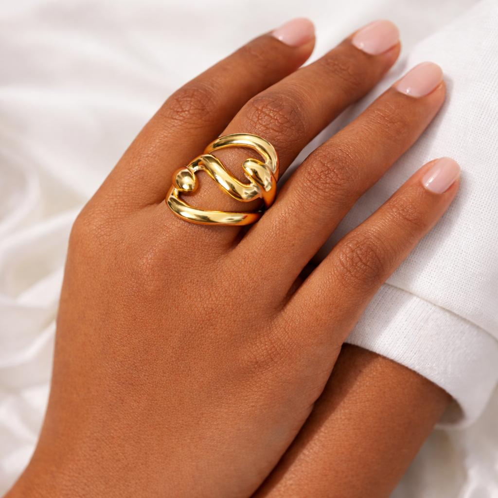 Sculptural Adjustable Ring