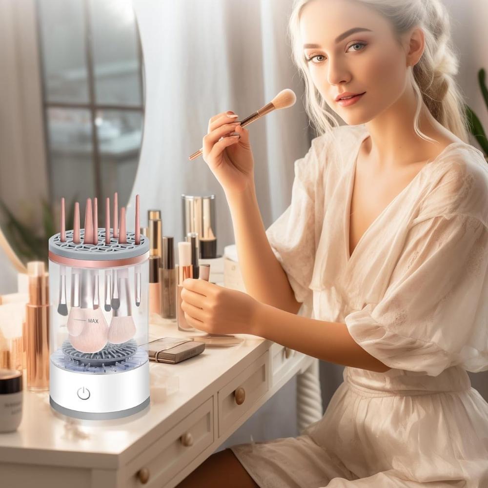 Automatic Makeup Brush Cleaner