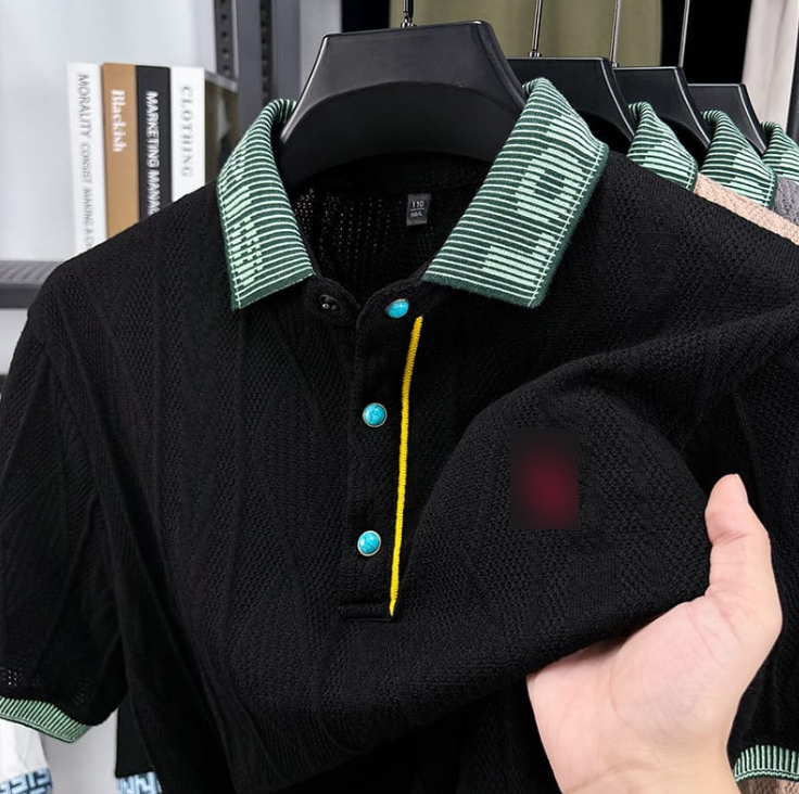 Textured Knit Polo