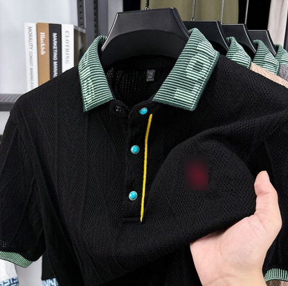 Textured Knit Polo