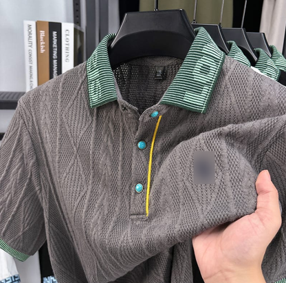 Textured Knit Polo
