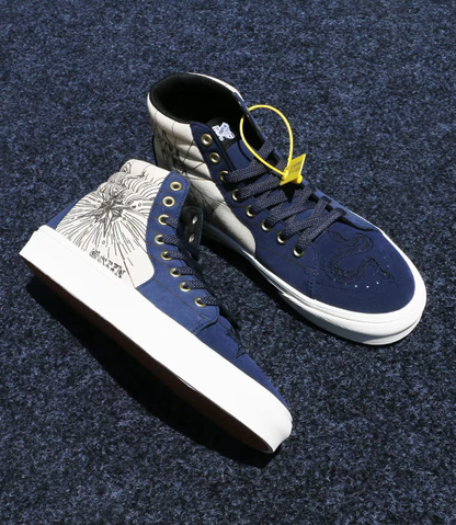 Graphic Print High-Top Sneaker