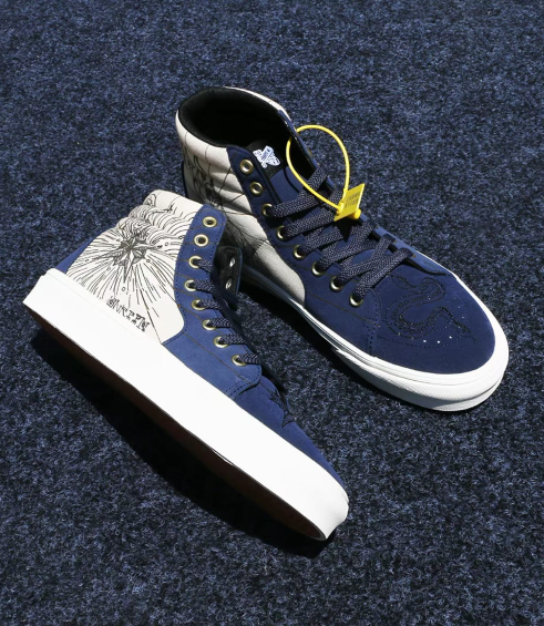Graphic Print High-Top Sneaker