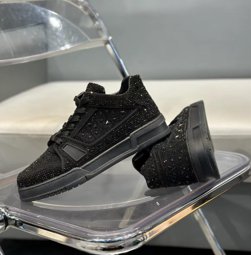 Crystal-Embellished Low-Top Sneaker