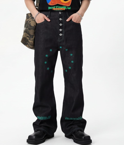 Jeans circle stars